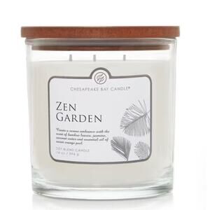 Chesapeake Bay Candle Zen Garden Bamboo Leaf Jasmine Coconut Orange NEW